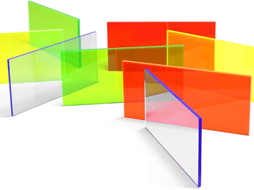 Translucent colored acrylic material Translucent colored acrylic material